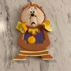 Vintage Disney Schmid Beauty and the Beast‎ Cogsworth clock wall hanging clock